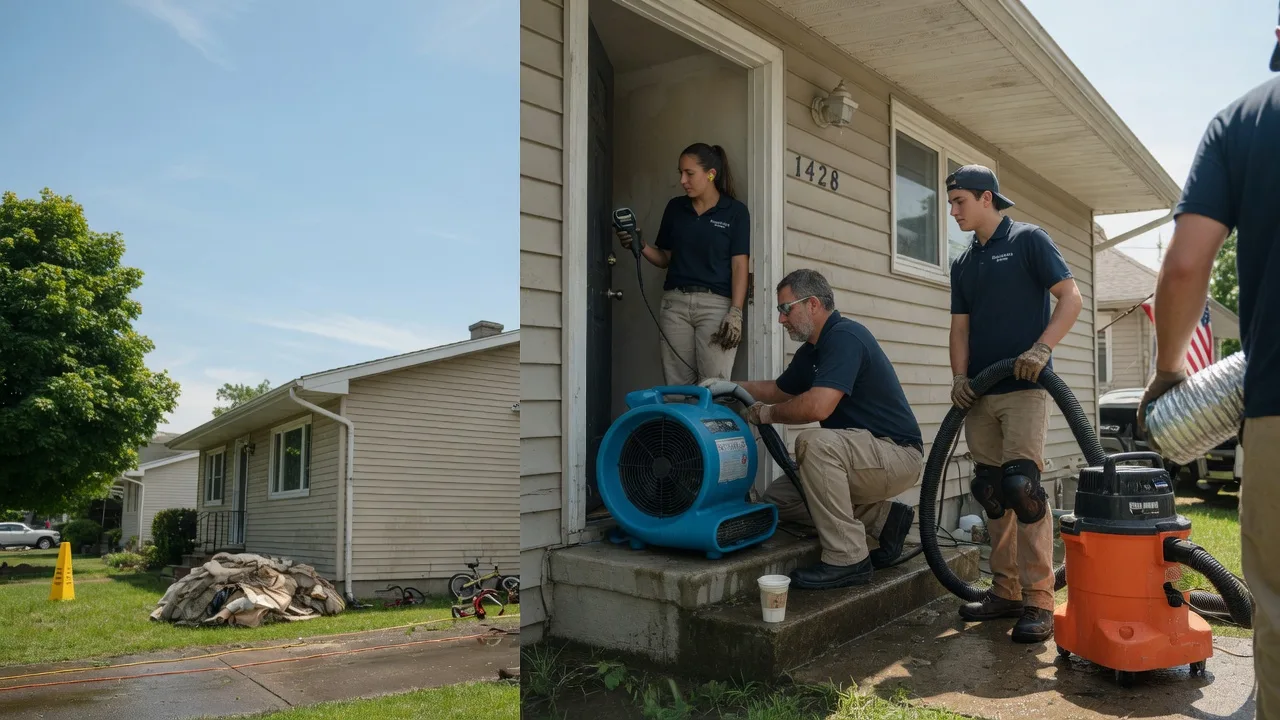 Water Damage Restoration in Center Line, MI near me